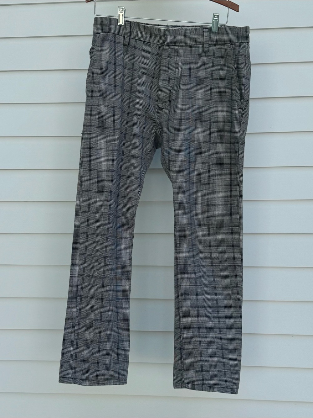 Obey Glen Plaid Pants with Suspender Buttons